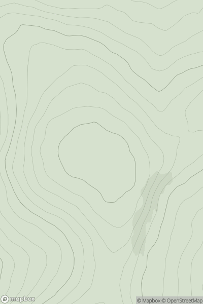 Thumbnail image for A' Chruach [Arran and Holy Island] showing contour plot for surrounding peak